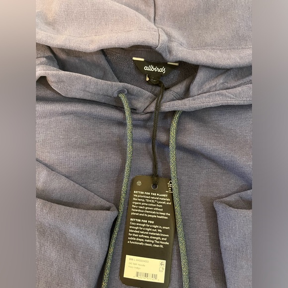 allbirds NWT R&R Hoodie in Hazy Indigo - Picture 8 of 8